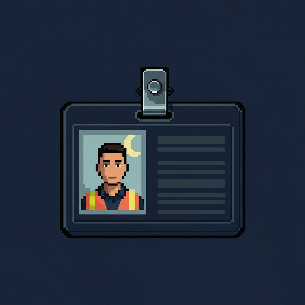 Night shift badge